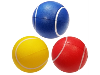 Coated Foam Tennisbal 7 cm, set van 3